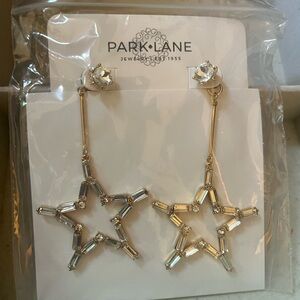 Park Lane Gold and Silver Star Earrings